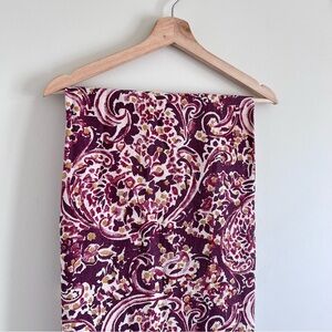 Threshold 108” L Rectangular  Paisley Tablecloth - Burgundy, Cream, Harvest Gold